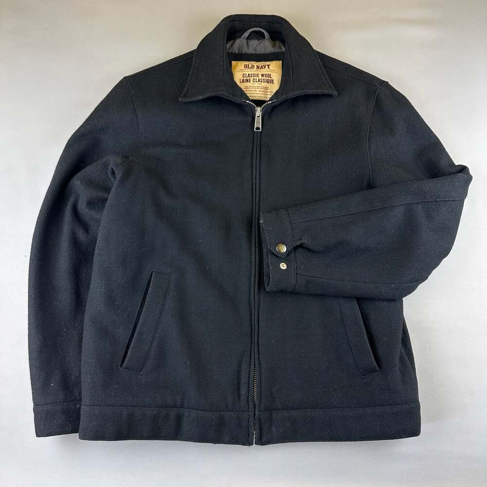 Old Navy Classic Wool Laine Classique Zip-Up Jacket Size S/P